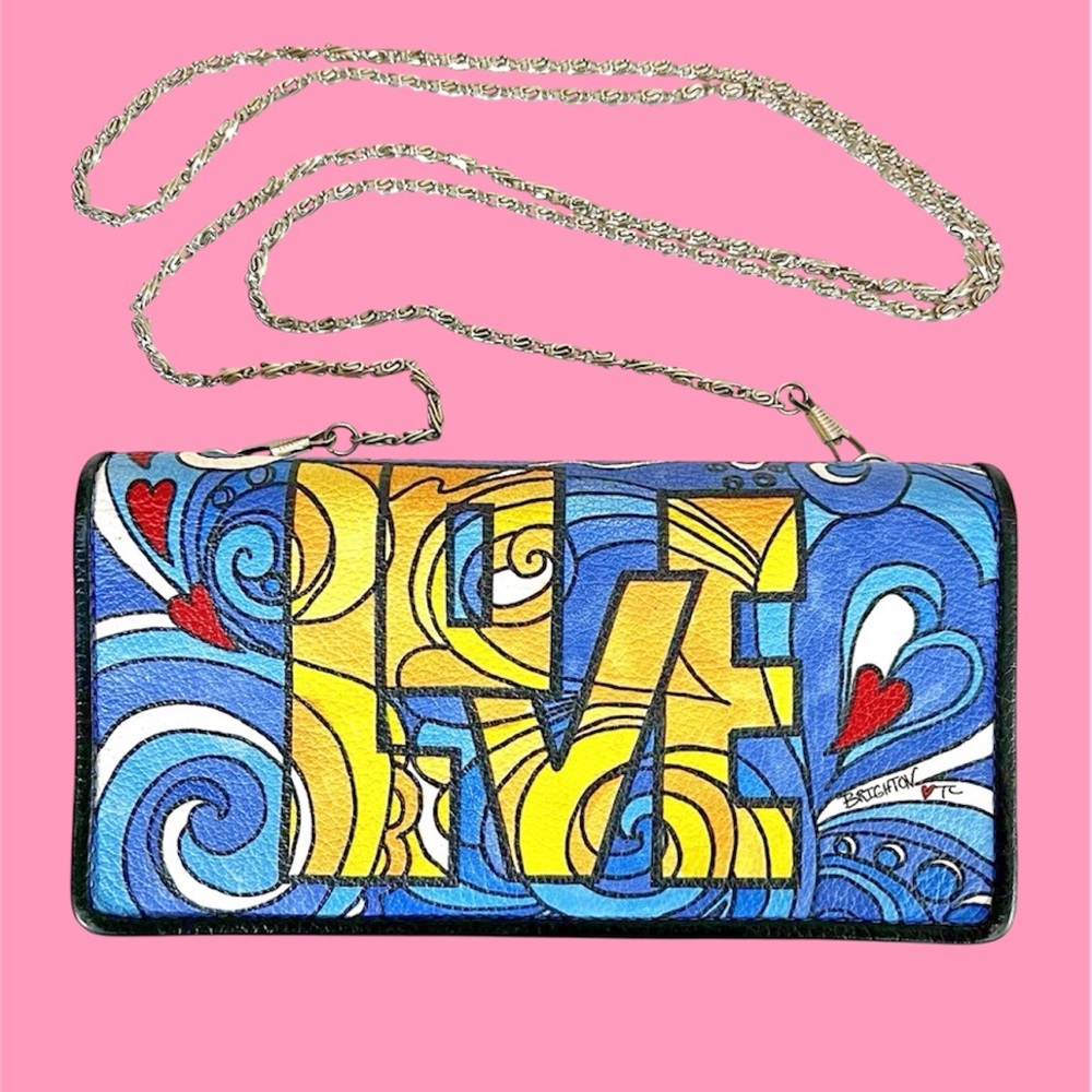 Brighton Blue and Yellow Crossbody Bag